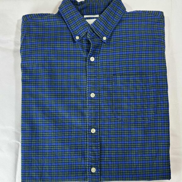 GAP Men’s L Standard Fit Stretch Plaid Button-Down Shirt - Picture 4 of 14